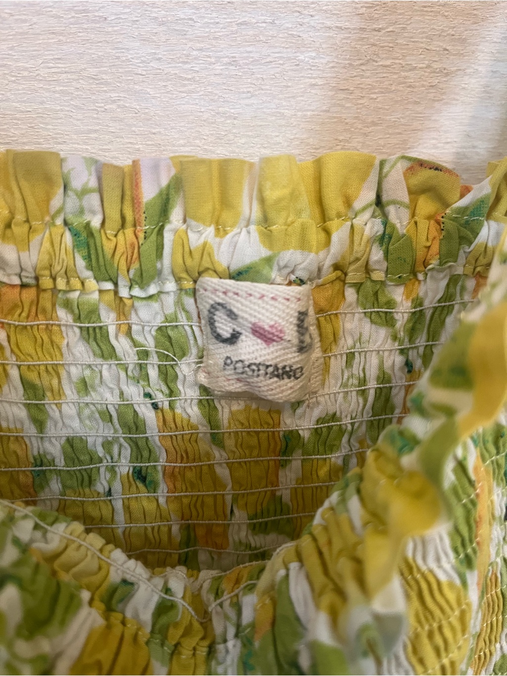 Cb Positano Lemon-Print Yellow Tie-Shoulder Maxi Dress Made In Italy — image 3 of 8
